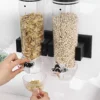 Food Jar Dispenser Safe Airtight High Capacity Grains Cereal Bucket Dispenser for Kitchen Food Storage Cereal Bucket A 3