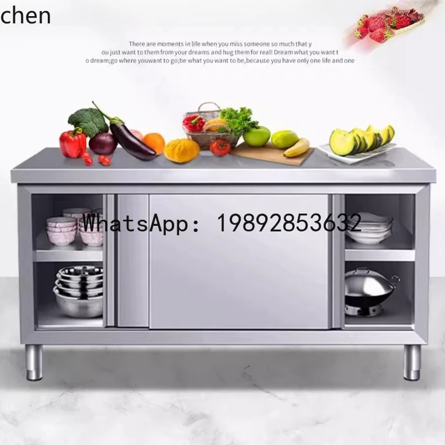 ตู้เก็บของสแตนเลสแบบเลื่อนสำหรับงานครัวเชิงพาณิชย์ 3