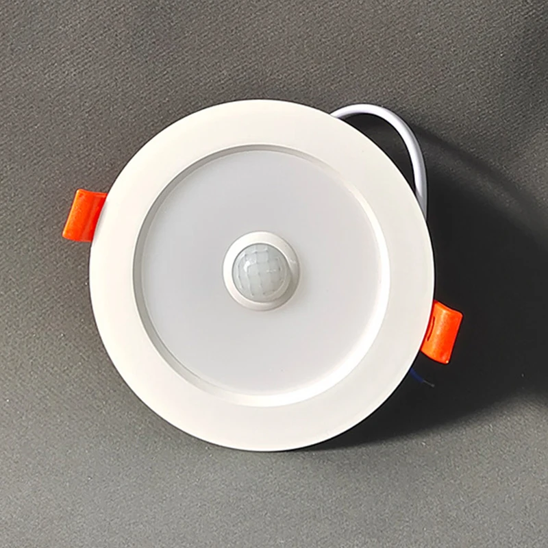 새로운 바디 모션 센서 스팟 LED 다운라이트 램프 220V 천장등 5W 7W 9W 차가운 백색 패널 조명 (복도, 계단, 창고용)