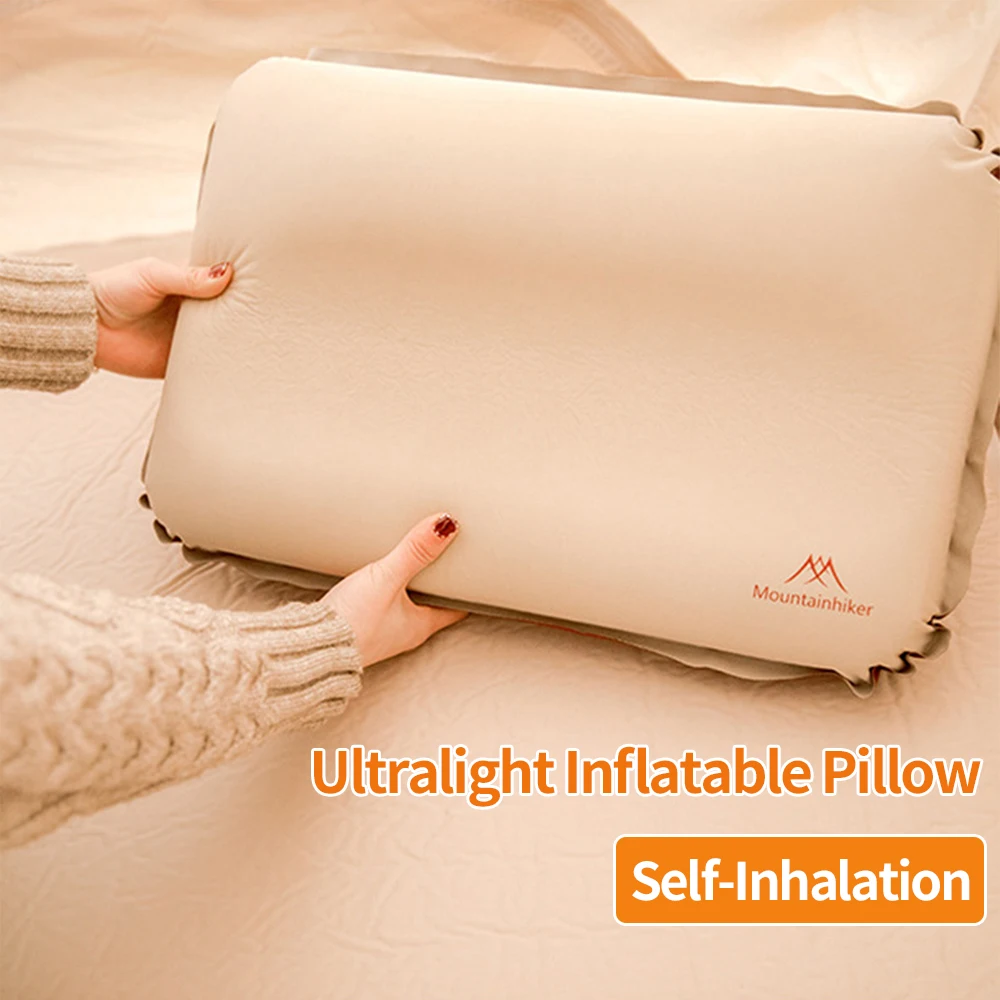 Ultralight Inflatable Pillow Neck Protect Outdoor Sleeping Pillow Ergonomic Portable Self Inflating Pillow for Outdoor Camping