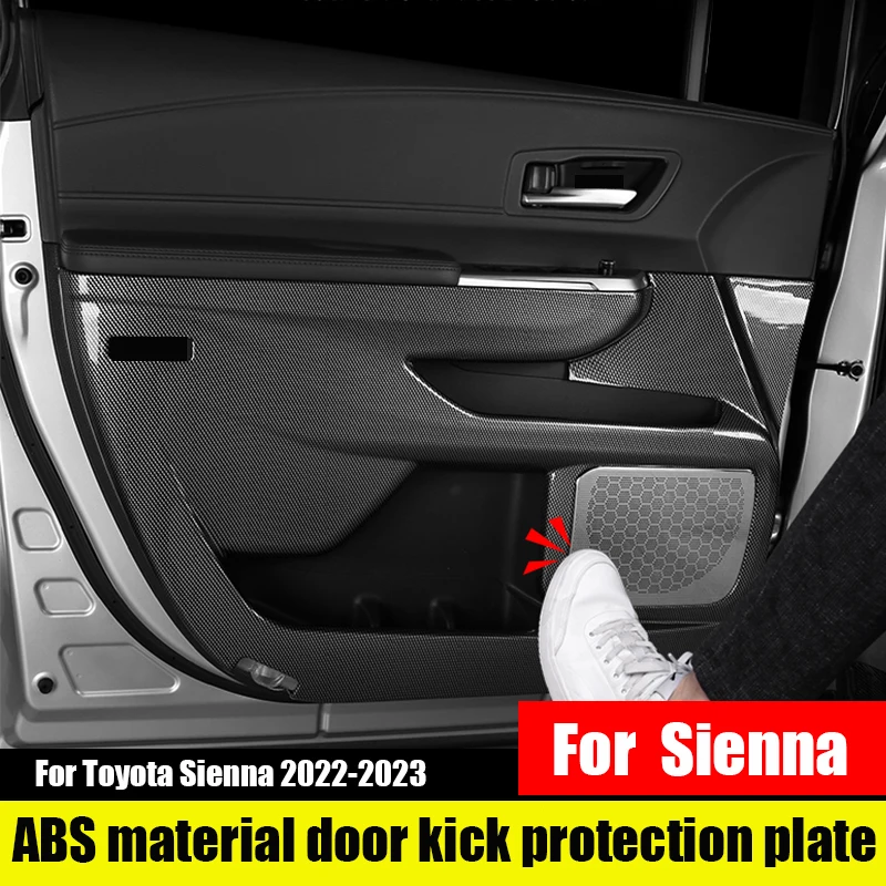 

for Toyota Sienna 2022 2023 ABS material door anti kick protection panel door interior protection panel