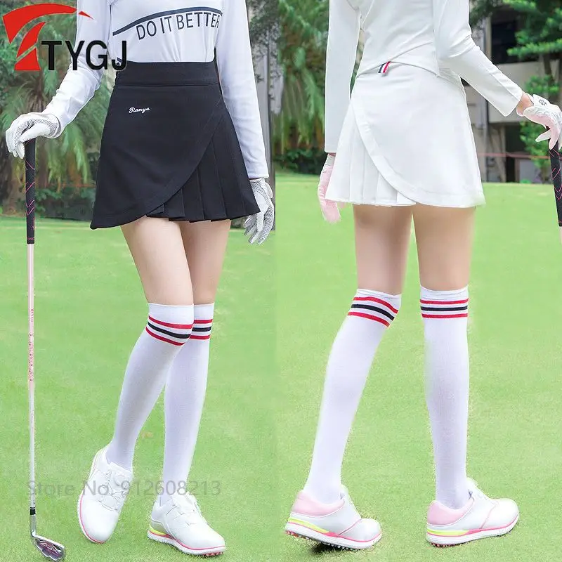 

TTYGJ Women Pleated Skirt Slim High Waist Golf Short Skirts Girls Anti-exposure Casual Skort Ladies Dry Fit A-Lined Tennis Skort