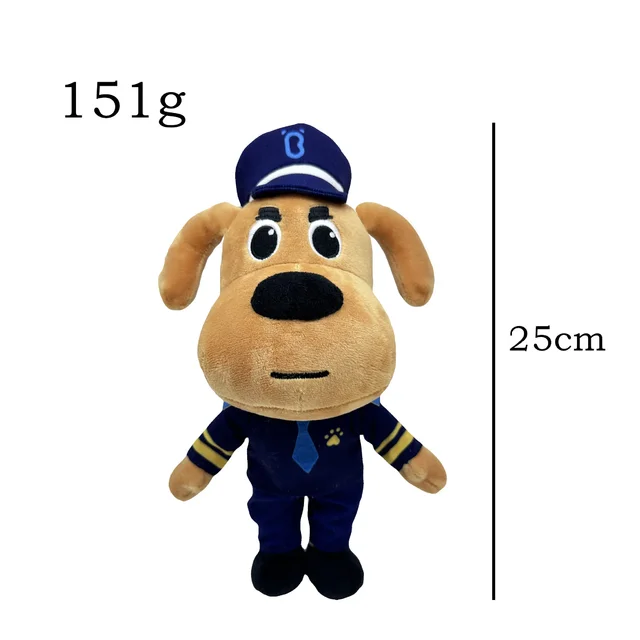 25cm Sheriff Labrador Plush Toys Cute Soft Stuffed Sofa Pillow Dolls For Kid Birthday  Gift