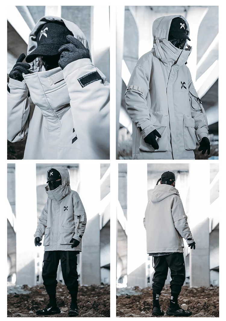 hooded padded jacket