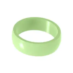 Versatile Silicone Finger Bands - Sweatproof Rings - 8 (Matcha)