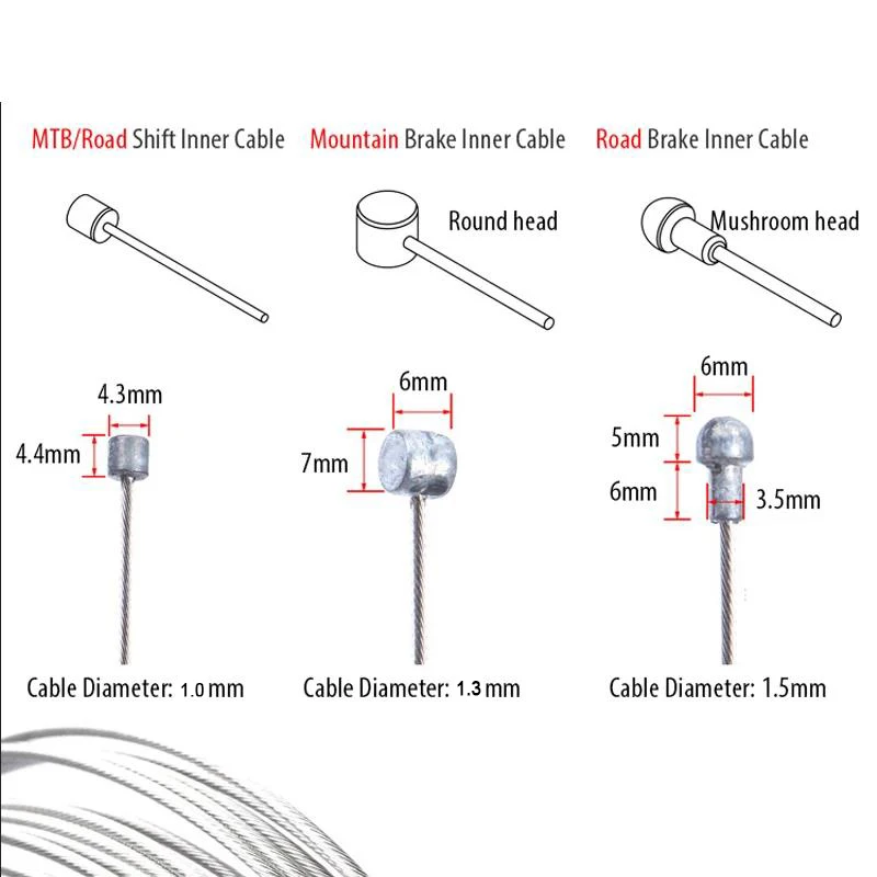 Fahrrad bremsen Linie Straße Mountainbike Brems kabel Universal Fahrrad Schalt kabel langlebige Straße MTB Brems schalt draht – Detail 2
