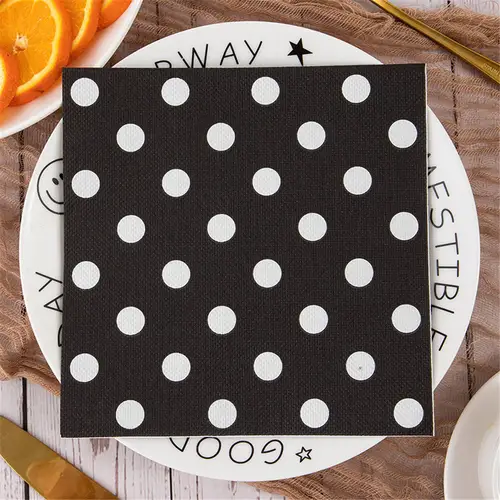 20Pcs/bag Polka Dot Printed Disposable Table Dinner Tissue Napkins Paper Restaurant Holiday Party Decoration - Image 8