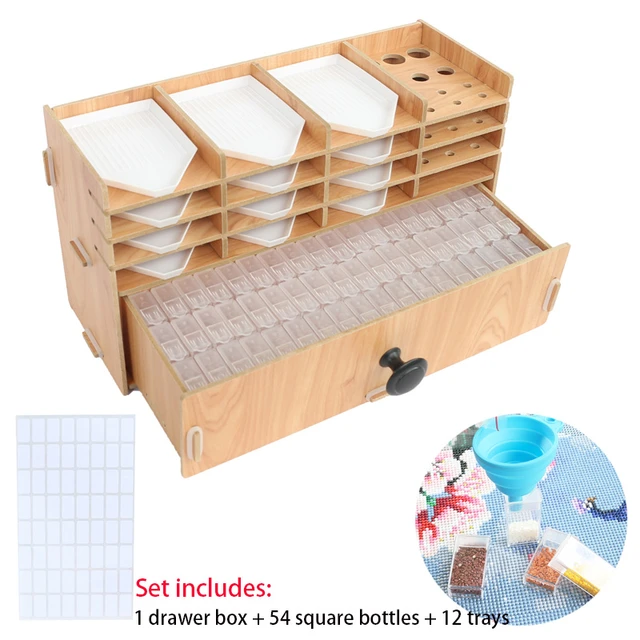 Diamond Painting Tray Holders 8 Slot Beading Trays Organizer shelves, Great  for Large Project 5D Painting