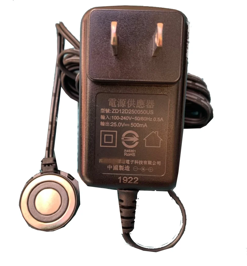 Original ZD12D250050EU+US Random vacuum cleaner charger fc6812 6813 6814 6721/22 6725/24 25v500ma charging head
