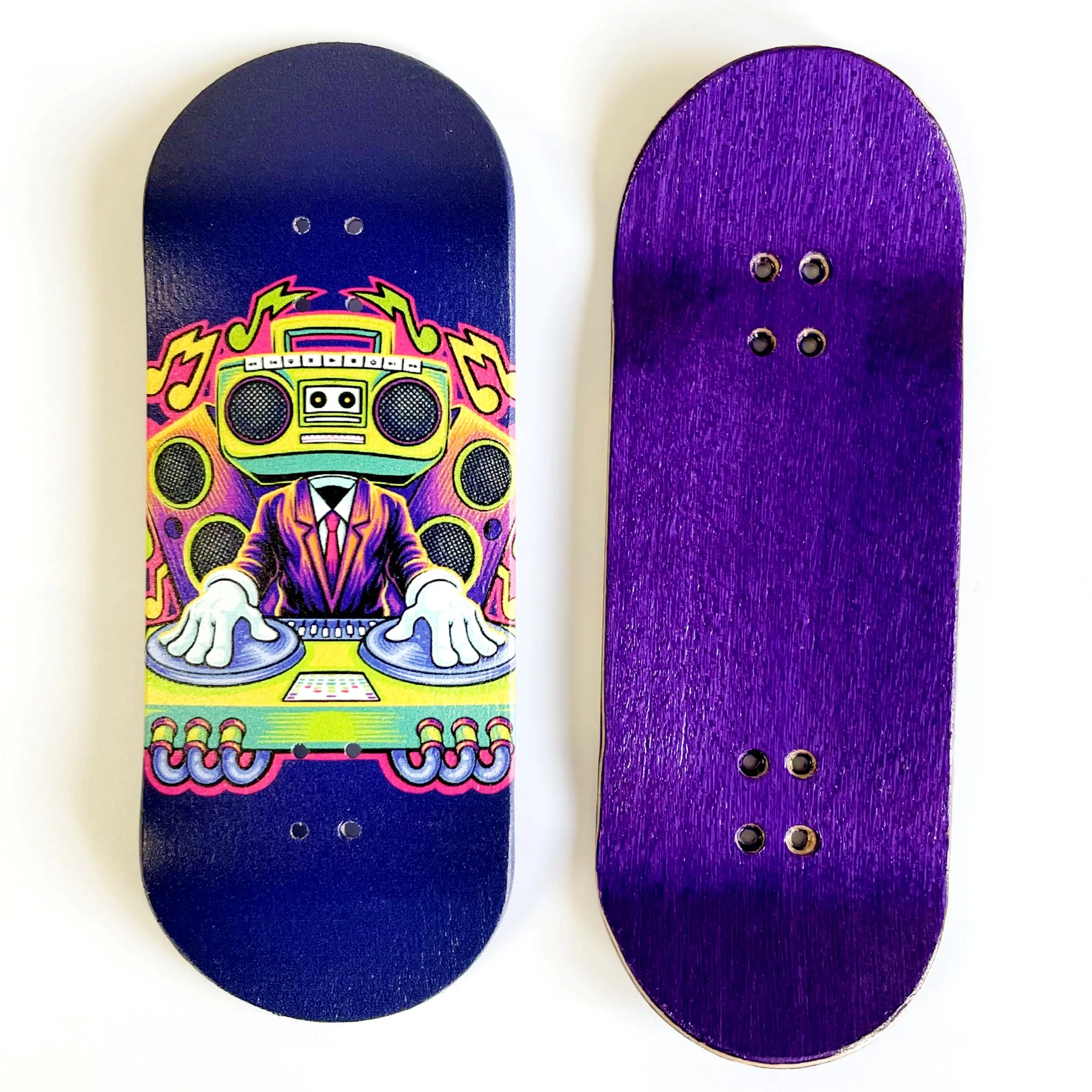 Pro Wooden Fingerboard Deck with New Graphic Design - 36mm