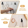 10PCS Cartoon Cat Hooks Self Adhesive Cat Decoration Keychain Hooks Removable Self-Adhesive Hooks For Hanging Towels Bathroom, 6