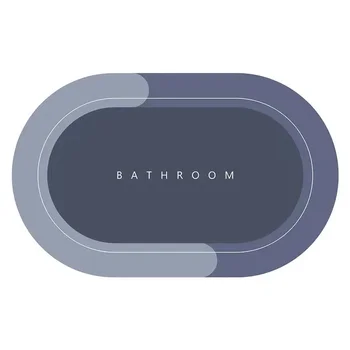 Absorbent Bathroom Bath Mat Anti-slip Shower Rug Quick Drying Bath Mats Kitchen Entrance Doormats Home Floormat Bathtub Carpet
