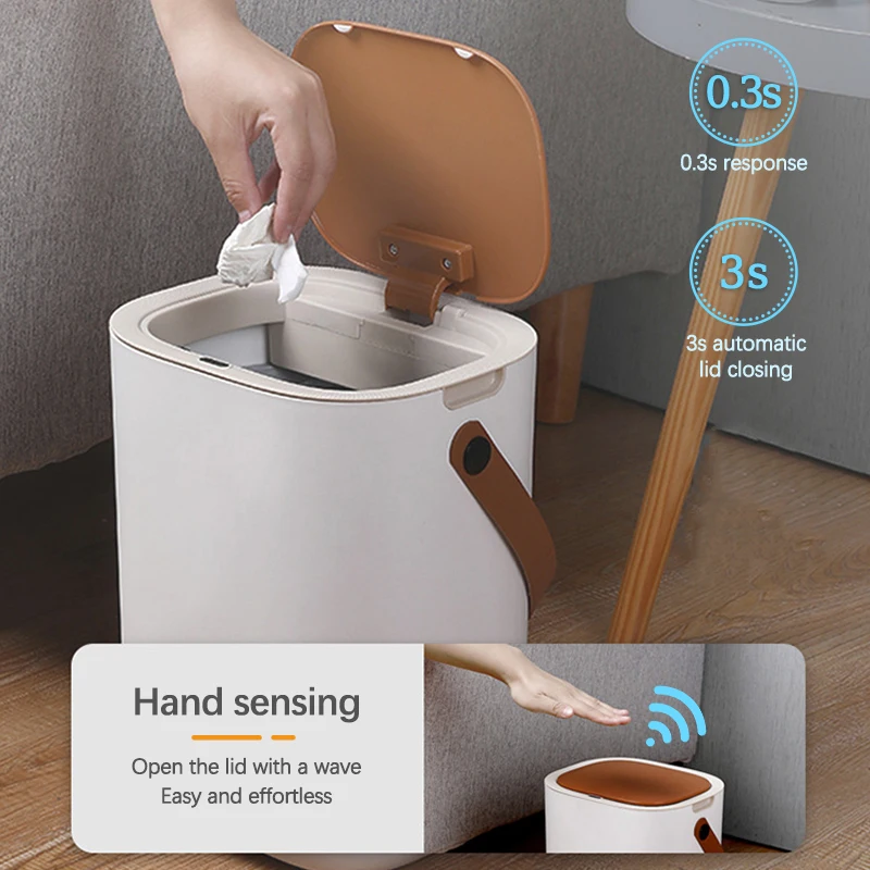 16L New Smart Trash Can Home Automatic Sensor Waste Bin Kitchen