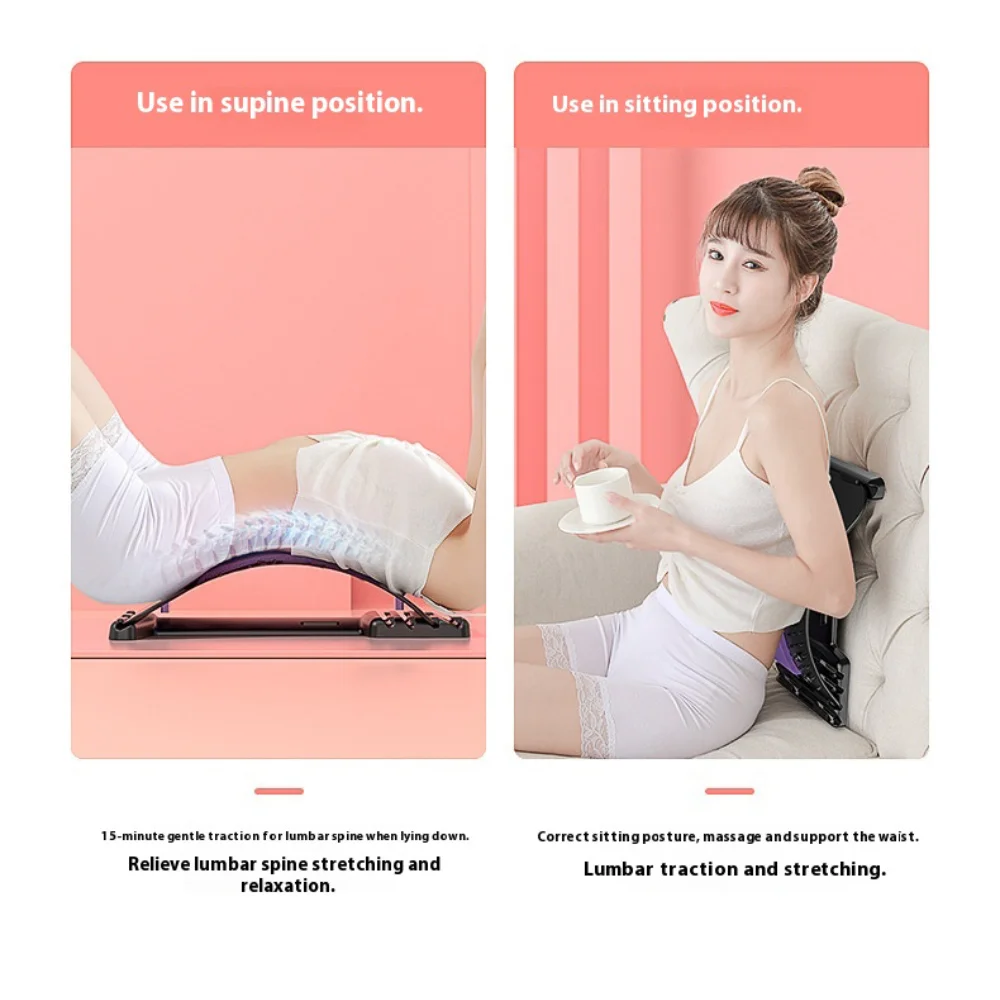 Back Stretcher Lower Upper Lumbar Spine Support Pillow Neck Orthopedic Traction Frame Sporting Fitness Tool Shoulder Ergonomic
