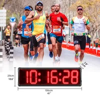 Ganxin 8" Large Outdoor Waterproof Race Timer Led Digital Countdown Timer Sports Match Clock Double-Sided Display 1