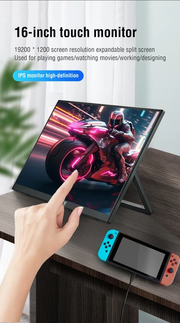 ANMITE 16インチ ポータブルモニター タッチなし 1920x1200