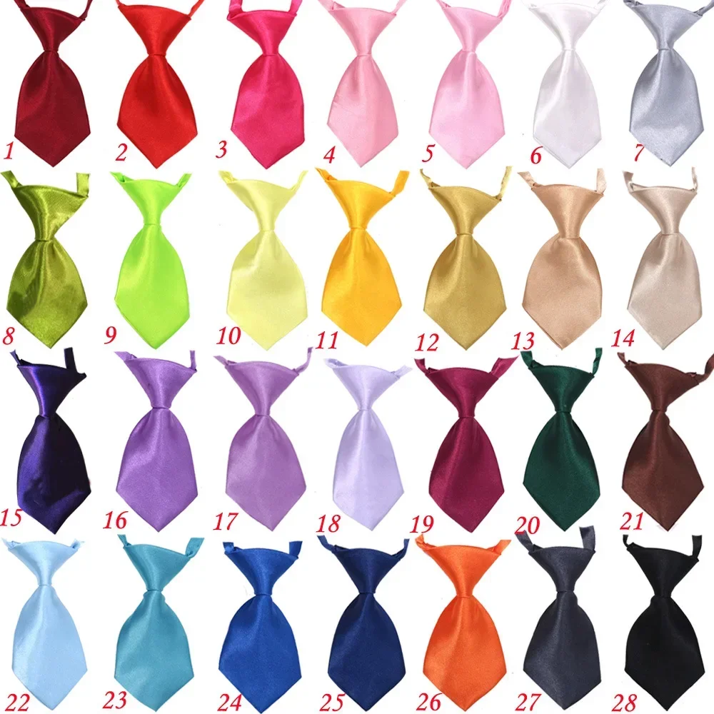 50PCS Bulk Dog Bowtie Small Dog Puppy Neckties Solid  Adjustable Bow Tie For Large DogsTies Elastic Dand Pet  Accessories 5