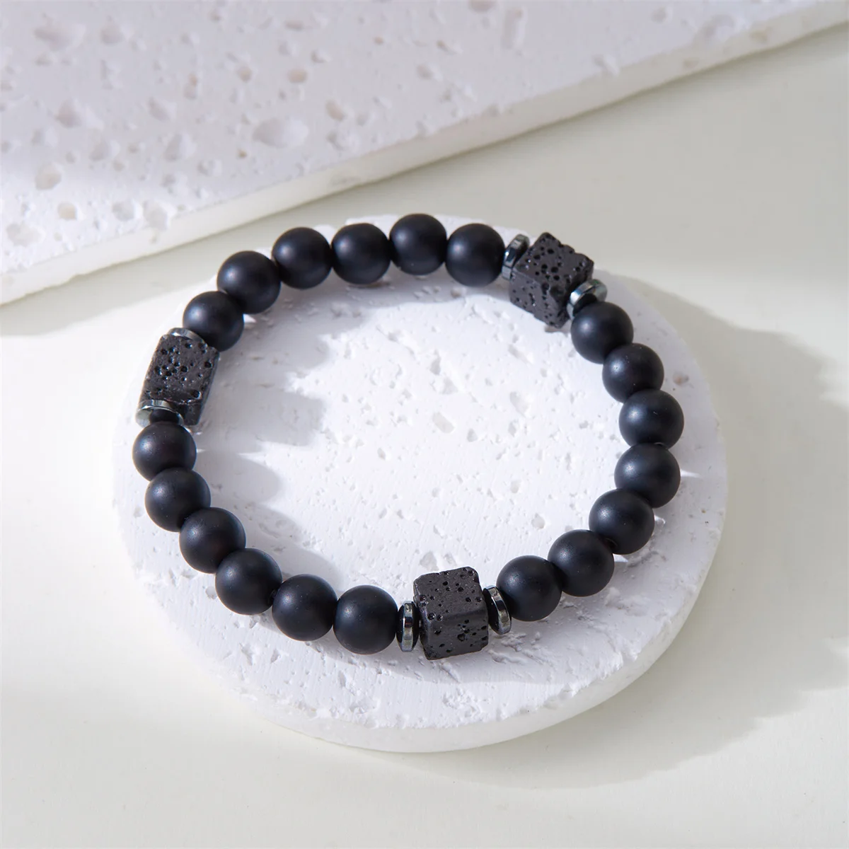 Friendship bracelets with colorful stone mix