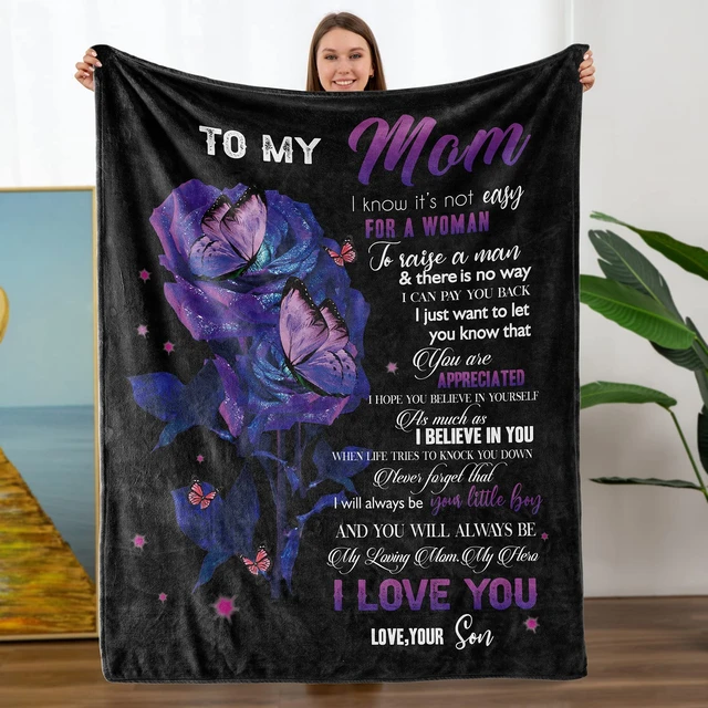 Mom Gifts Throw Blanket, mothers day Birthday Gifts for Mom from