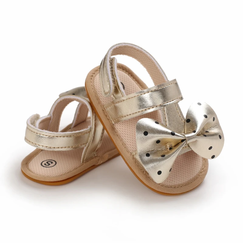 Baby Walking Shoes Golden Baby First Walkers Shoes Gold Princess Shoes Comfortable Soft Soled Non Slip Walking Shoes Pre-Walkers