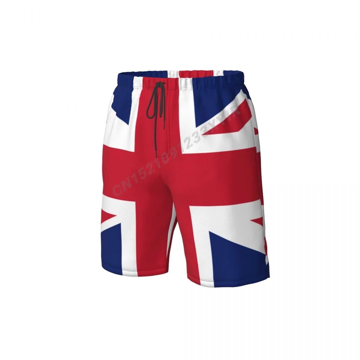 Summer Men's United Kingdom Flag Beach Pants Shorts Surfing M-2XL Polyester Swimwear Running 5