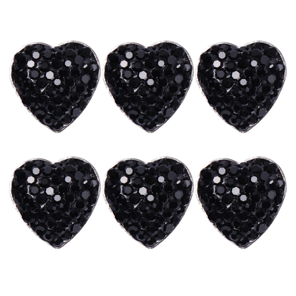 

6 Pcs Dashboard Button Sticker Manicure Car Sticking Decals Rhinestone Stickers