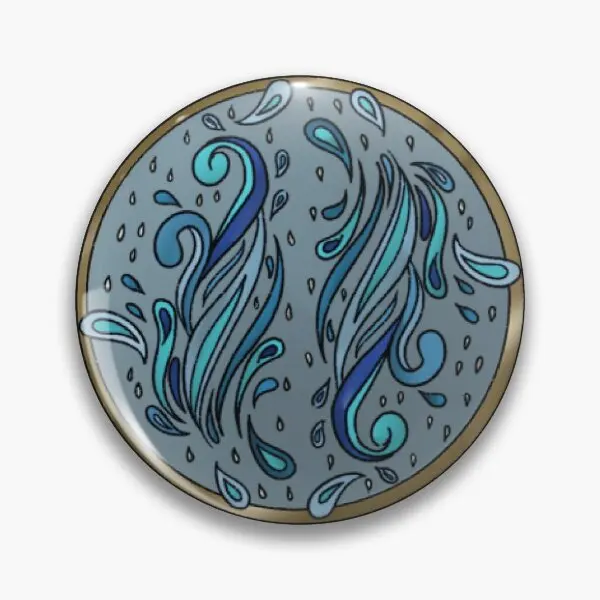 

Hydrokinetic Soft Button Pin Clothes Funny Jewelry Collar Lapel Pin Badge Brooch Creative Fashion Decor Lover Women Hat Cute