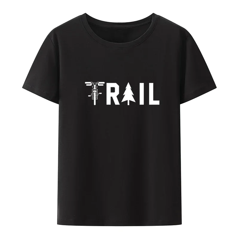 Camisetas al aire libre trail kosulki humor para hombre, camisas cómodas, blusa creativa con estampado de moda urbana, cuello redondo