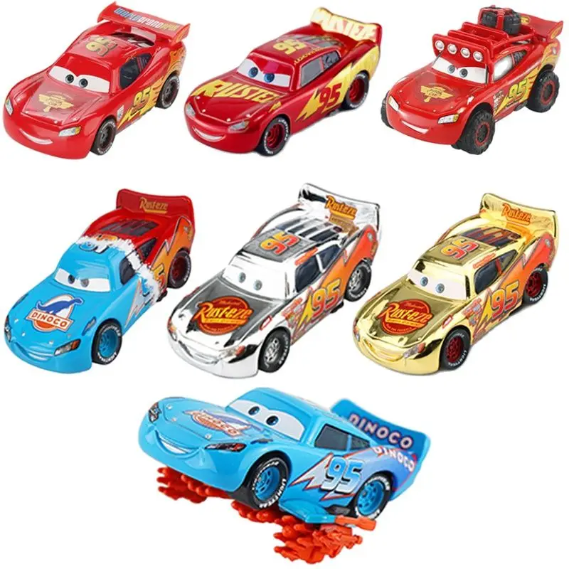 Disney Pixar Cars 2 Toy Lightning Mcqueen Car Toys Mcqueen 1:55 Diecast Vehicle Regalo In Metallo Giocattolo Di Natale Bambini Bambini Ragazzo