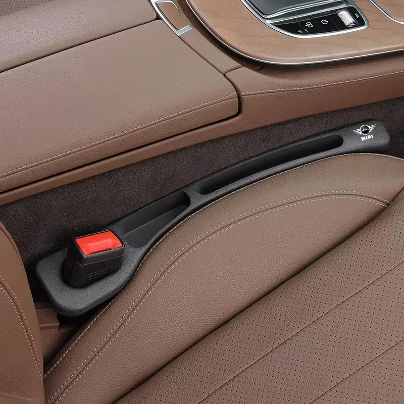 2Pcs Car Seat Gap Filler Seat Crevice Storage Box Bag For MINI Cooper One JCW Clubman Countryman R55 R56 F55 F56 R57 R58 R59