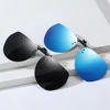 VIVIBEE Mirror Blue Men's Polarized Flip Up Clip On Sunglasses Night Driving UV400 Grey Lens Fishing Fashing Clips for Mypoic 5