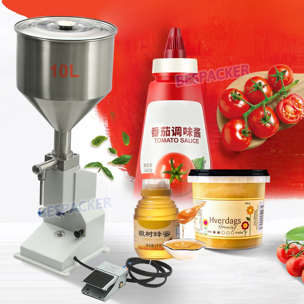 Bespacker A-02 Pneumatic Quantitative Foot Honey Paste Liquid Filling Machine