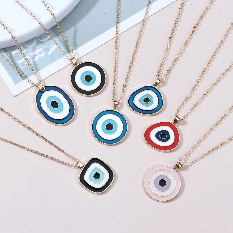 Turkey Evil Eye Pendants For Women Boho Beads Pearl Collier