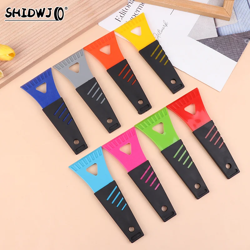 1Pcs Mini Plastic Spatula Ice Scrapper For Car Frost Removal Scraper Windshield Cleaning Tool Snow Cooler Fridge