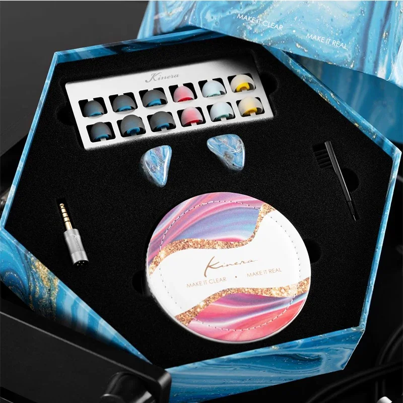 Kinera-freyaインイヤーイヤホン、取り外し可能なケーブル付き、Hi-Fi
