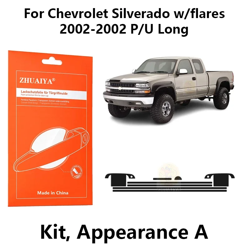 

Защитная пленка на края дверной ручки ТПУ для Chevrolet Silverado w/flares 2004-2002 P/U Long