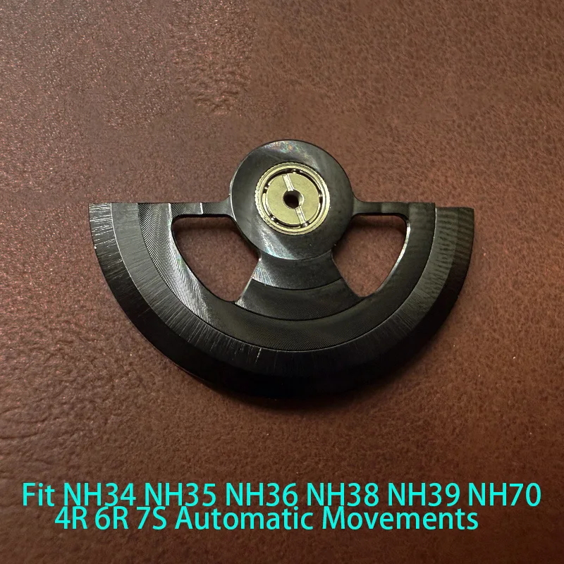 Customized Automatic Hammer Rose Gold Black Blue Silver Gold Watch Rotor Parts