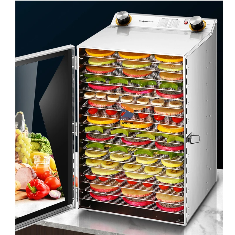 Commercial 18 Layer Dry Fruit Machine Automatic Timing Vegetable Fruit  Dehydrator Sea Food Processing Drying Machine - AliExpress