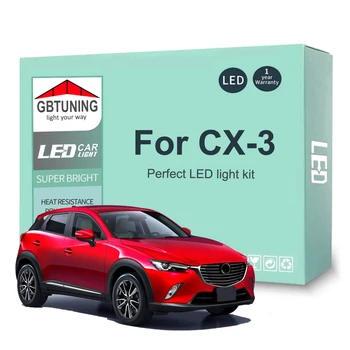 10Pcs LED Interior Light Bulb Kit For Mazda CX-3 CX3 2015 2016 2017 2018 2019 2020 2021 Car LED Map Dome Vehicle Lamp Canbus 1