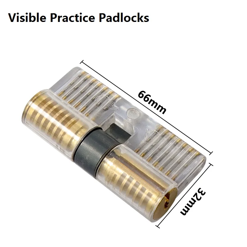 Description Picture 4 of itemXCAN 12pcs Locksmith Hand Tools Supplies Lock Pick Set Visible Practice Padlock