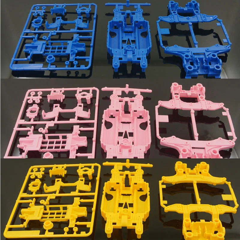 Project D Mini 4Wd Racing Car Ms Chassis Blu Rosa Giallo Nero Colore Per Tamiya Mini 4Wd Racing Car