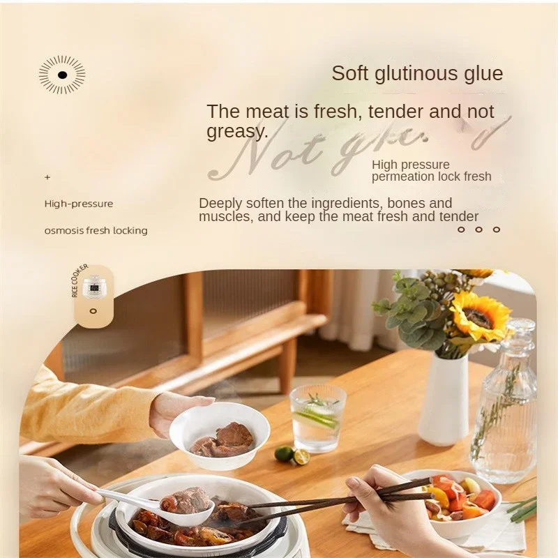 2.5 Liter Electric Pressure Cooker Slow Cooker Intelligent Reservation Multifunctional Nutritional Cooker Instant Pot 2