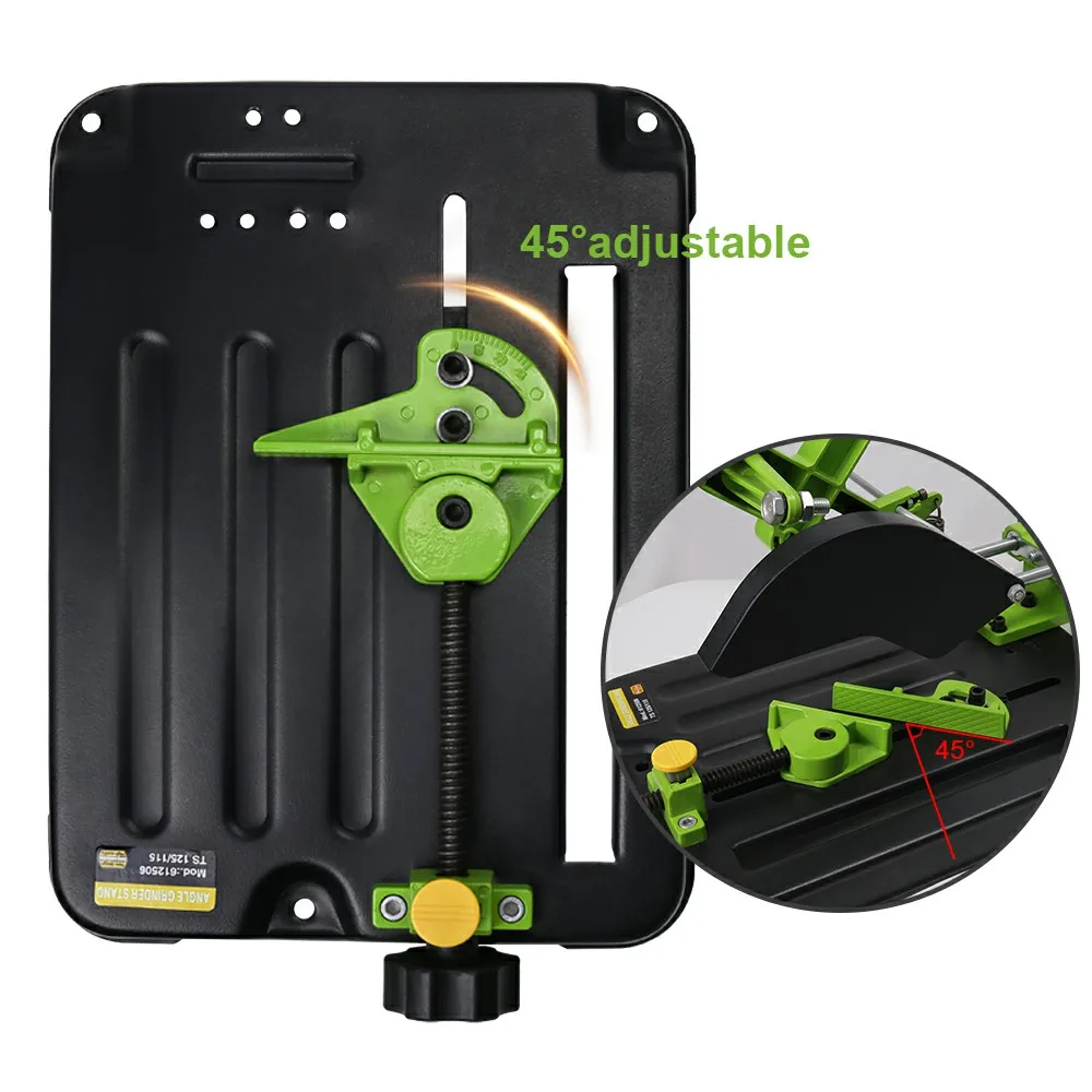 ALLSOME 앵글 밀 스탠드 그라인더 홀더 커터 서포트 브래킷 아이언 베이스 커팅 머신, 100/115/125mm 앵글 그라인더 용  - AliExpress