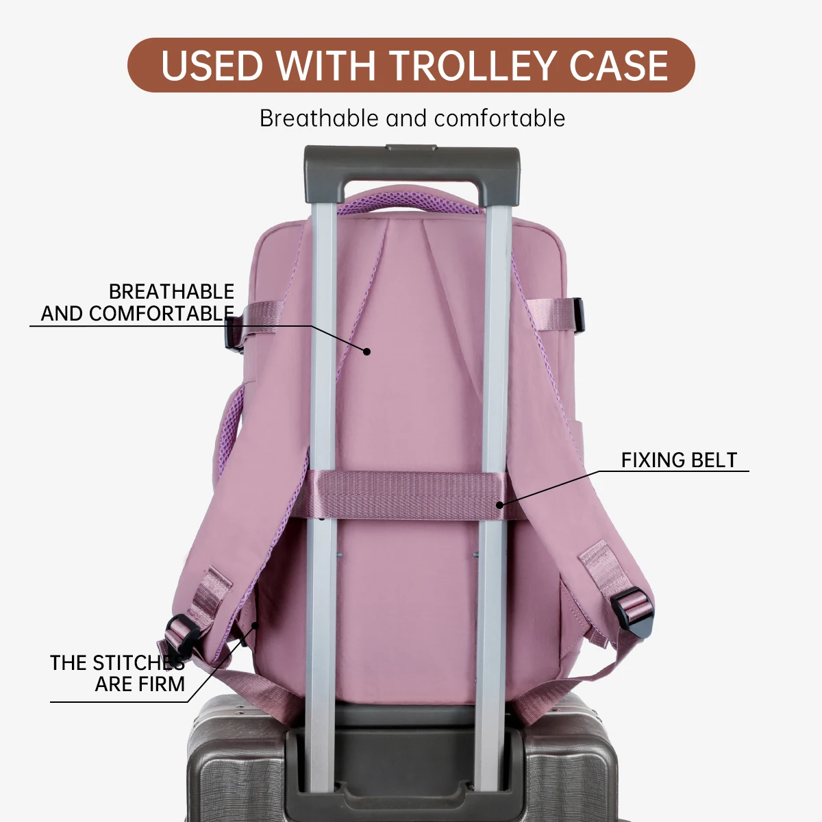 Backpack Women's Work Commuting Travel Multifunctional Computer 16inch Water-Repellent Large Capacity Student School Bag Business Meeting Registration Travel