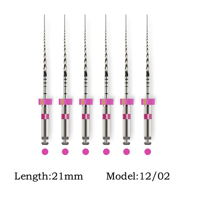 Enhanced Dental Endodontic NiTi File System for Effective Treatment - 6 Pieces/Box
