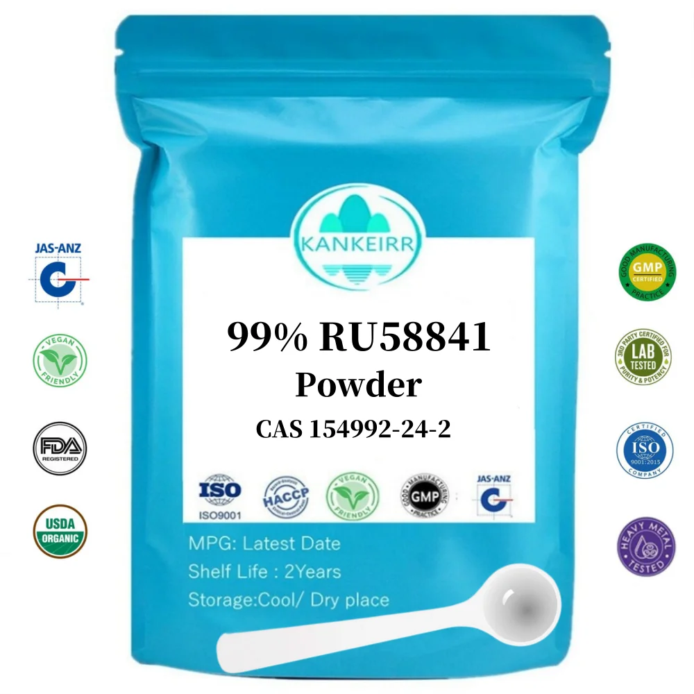 

50-1000 г 99% порошок RU58841 PSK3841 HMR3841 CAS 154992-24-2помогает волосам расти предотвращает выпадение волос, бесплатная доставка