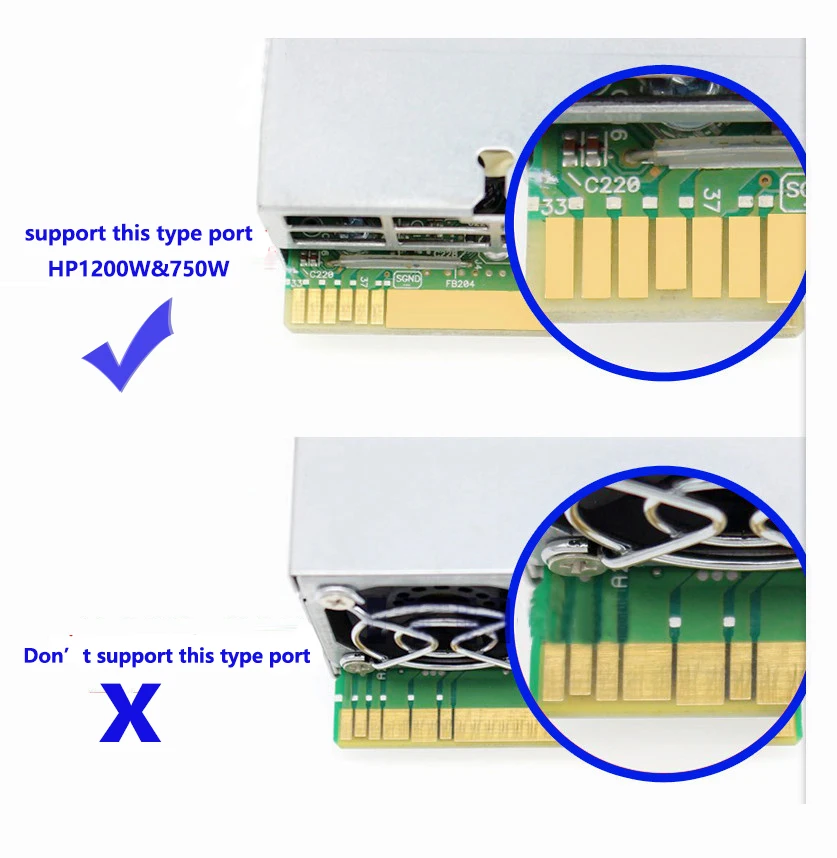 60cm, 6Pin para cabos 8Pin, DL580G5 Mining Set