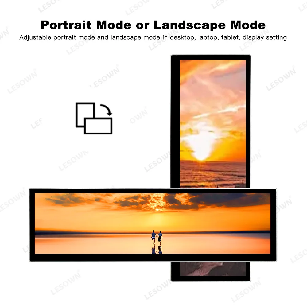LESOWN 14.5 ġ Ʈġ  LCD ũ, 2560x720 IPS USB C ġ ũ, HDMI ÷, Ŀ ,  CNC  
