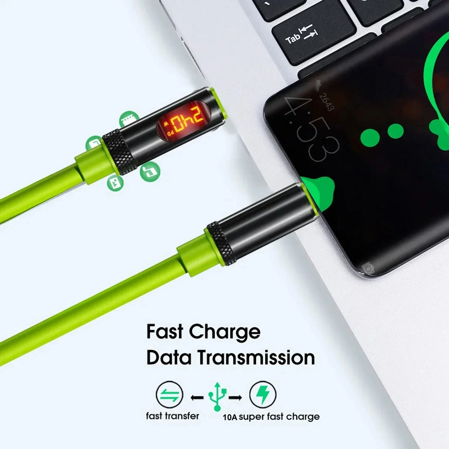 240W USB C to Type C 케이블 LED 디스플레이 고속 충전 케이블 듀얼 타입 C 충전기 데이터 케이블 아이폰 15 16 17 Pro Max 삼성용