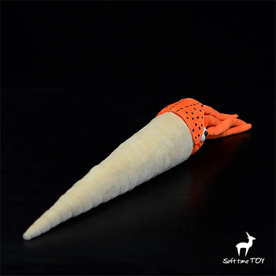 Straight Shell Nautilus High Fidelity Anime Cute Plushie Ordovician Period Plush Toys Lifelike Animals Simulation Stuffed Doll 3